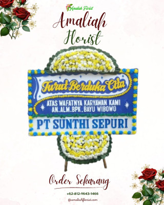 Papan Bunga Duka di Kibing