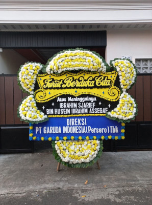 Papan Bunga Duka di Kibing